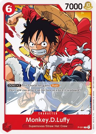 Monkey.D.Luffy (Super Pre-Release) [Participant] (P-001) - One Piece Promotion Cards | Grognard Games