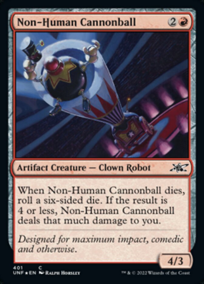 Non-Human Cannonball (Galaxy Foil) [Unfinity] | Grognard Games