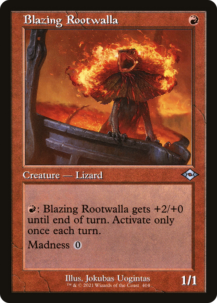 Blazing Rootwalla (Retro) [Modern Horizons 2] | Grognard Games