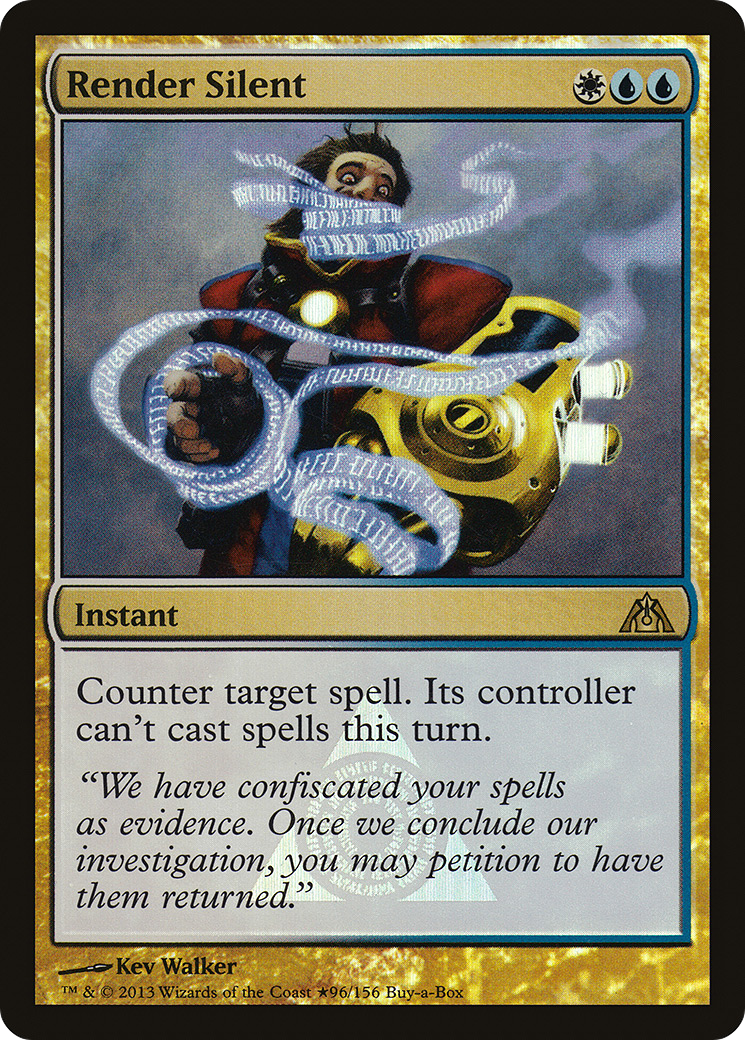 Render Silent (Buy-A-Box) [Dragon's Maze Promos] | Grognard Games