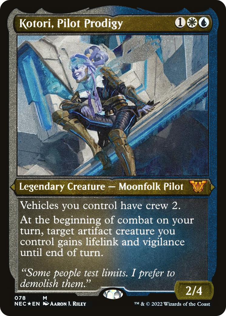 Kotori, Pilot Prodigy (Showcase Display Commander) [Kamigawa: Neon Dynasty Commander] | Grognard Games