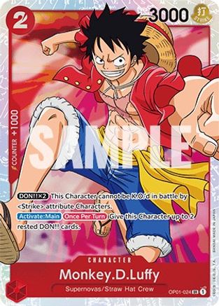 Monkey.D.Luffy (024) (OP01-024) - Romance Dawn Foil | Grognard Games