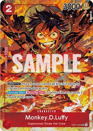 Monkey.D.Luffy (024) (Parallel) (OP01-024) - Romance Dawn Foil | Grognard Games