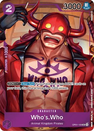 Who's.Who (Box Topper) (OP01-109) - Romance Dawn Foil | Grognard Games