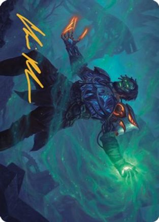 Mishra, Claimed by Gix Art Card (Gold-Stamped Signature) (ASBRO-037) - The Brothers' War Art Series | Grognard Games