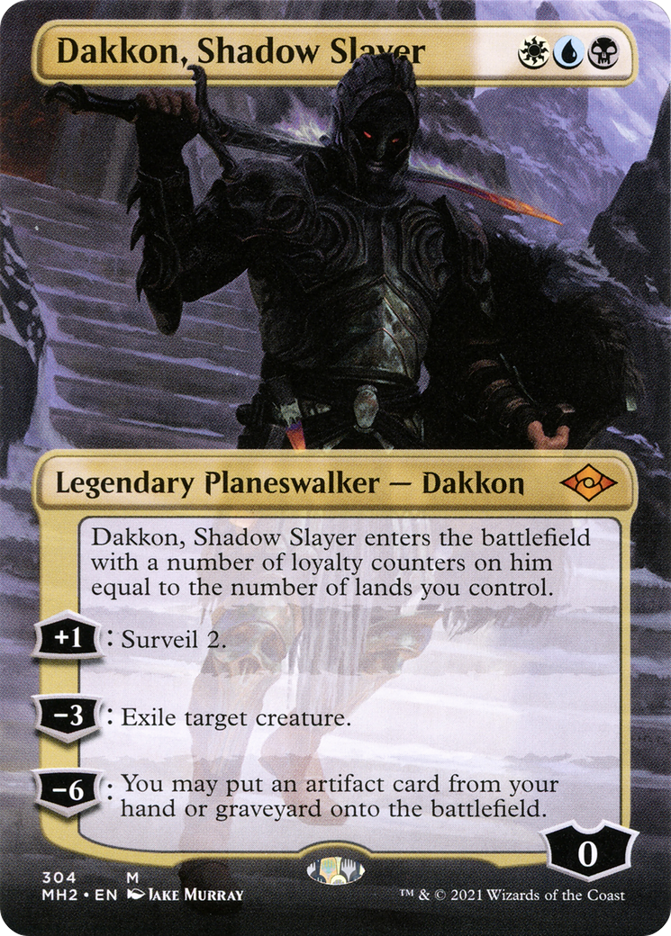Dakkon, Shadow Slayer (Borderless) [Modern Horizons 2] | Grognard Games