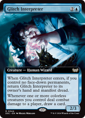Glitch Interpreter (Extended Art) [Duskmourn: House of Horror Commander] | Grognard Games