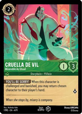Cruella de Vil (4) [D23 Promos] | Grognard Games