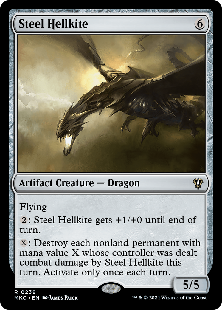 Steel Hellkite [Murders at Karlov Manor Commander] | Grognard Games