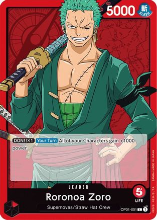 Roronoa Zoro (001) (OP01-001) - Romance Dawn | Grognard Games