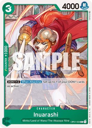 Inuarashi (OP01-034) - Romance Dawn | Grognard Games