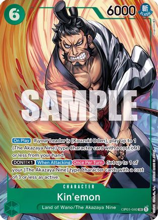 Kin'emon (Parallel) (OP01-040) - Romance Dawn Foil | Grognard Games