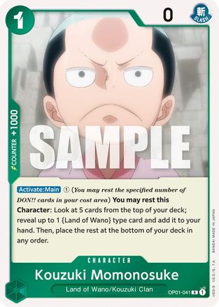 Kouzuki Momonosuke (OP01-041) - Romance Dawn Foil | Grognard Games
