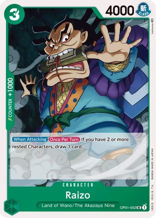 Raizo (OP01-052) - Romance Dawn | Grognard Games