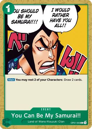 You Can Be My Samurai!! (OP01-055) - Romance Dawn | Grognard Games