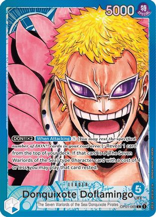 Donquixote Doflamingo (060) (Parallel) (OP01-060) - Romance Dawn Foil | Grognard Games
