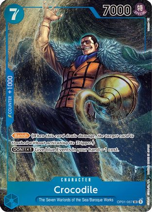 Crocodile (067) (Parallel) (OP01-067) - Romance Dawn Foil | Grognard Games