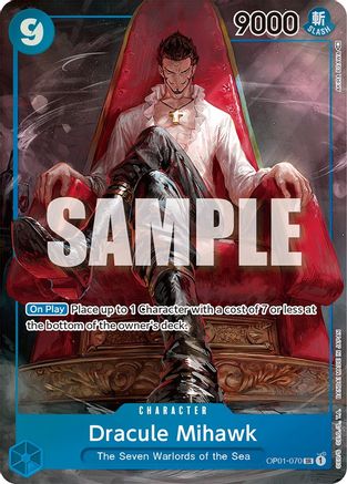 Dracule Mihawk (Parallel) (OP01-070) - Romance Dawn Foil | Grognard Games
