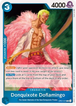 Donquixote Doflamingo (073) (OP01-073) - Romance Dawn Foil | Grognard Games