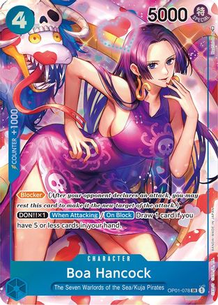 Boa Hancock (Parallel) (OP01-078) - Romance Dawn Foil | Grognard Games