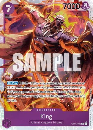 King (096) (OP01-096) - Romance Dawn Foil | Grognard Games