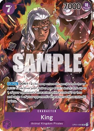 King (096) (Parallel) (OP01-096) - Romance Dawn Foil | Grognard Games