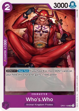 Who's.Who (OP01-109) - Romance Dawn | Grognard Games