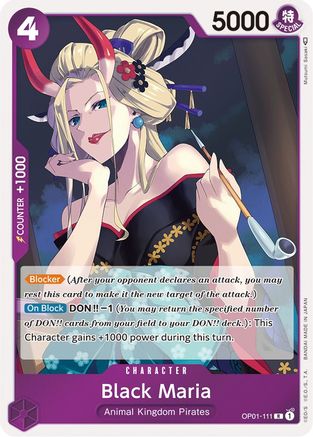 Black Maria (OP01-111) - Romance Dawn Foil | Grognard Games