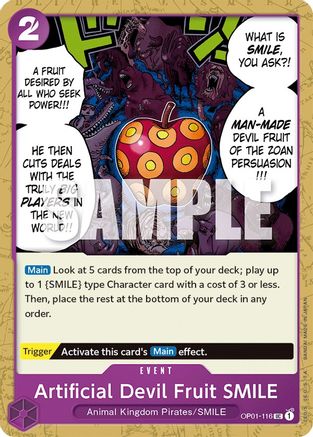 Artificial Devil Fruit SMILE (OP01-116) - Romance Dawn | Grognard Games