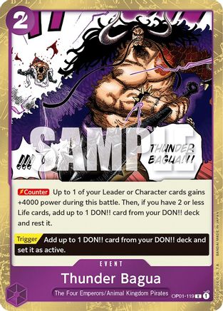 Thunder Bagua (OP01-119) - Romance Dawn Foil | Grognard Games