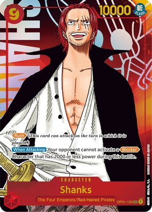 Shanks (Parallel) (OP01-120) - Romance Dawn Foil | Grognard Games