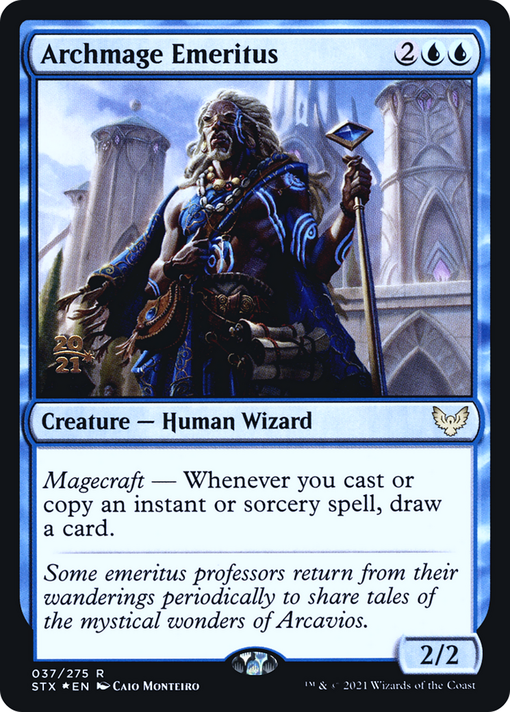 Archmage Emeritus [Strixhaven: School of Mages Prerelease Promos] | Grognard Games