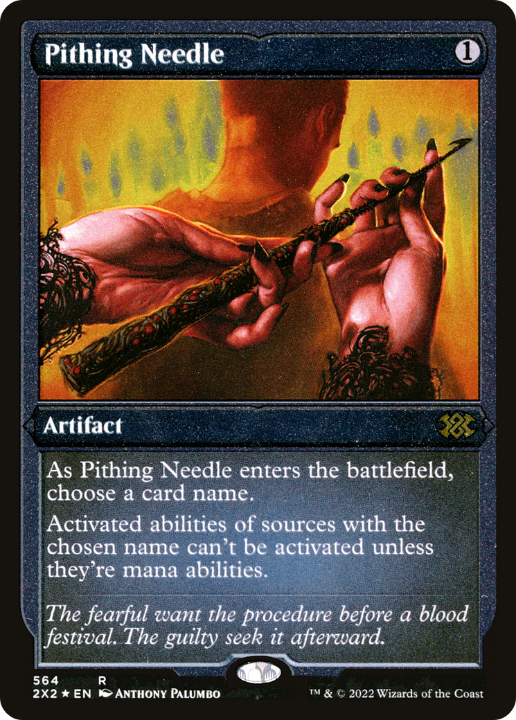 Pithing Needle (Foil Etched) (2X2-564) - Double Masters 2022 Foil | Grognard Games