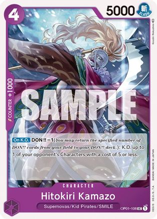 Hitokiri Kamazo (OP01-108) - Romance Dawn | Grognard Games