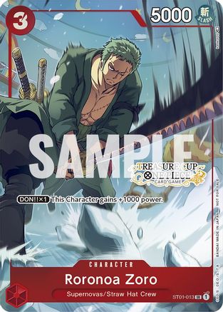 Roronoa Zoro - ST01-013 (Treasure Cup) (ST01-013) - One Piece Promotion Cards Foil | Grognard Games