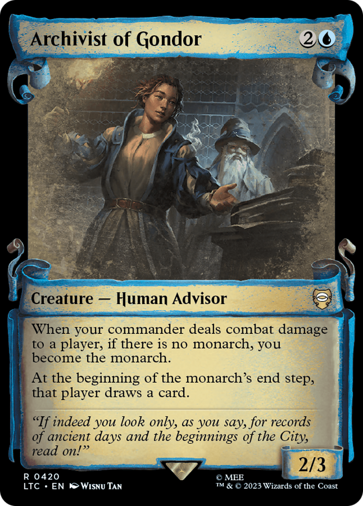 Archivist of Gondor [The Lord of the Rings: Tales of Middle-Earth Commander Showcase Scrolls] | Grognard Games