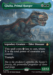 Ghalta, Primal Hunger (Borderless) [Foundations] | Grognard Games