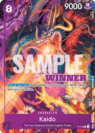 Kaido - P-010 (Winner Pack Vol. 1) (P-010) - One Piece Promotion Cards | Grognard Games