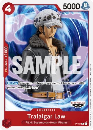 Trafalgar Law (One Piece Film Red) (P-017) - One Piece Promotion Cards | Grognard Games