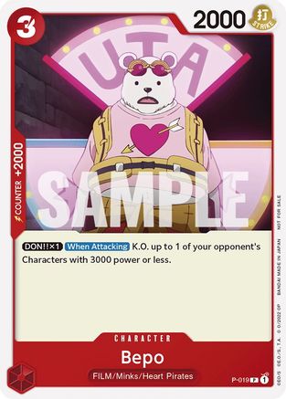 Bepo (One Piece Film Red) (P-019) - One Piece Promotion Cards | Grognard Games