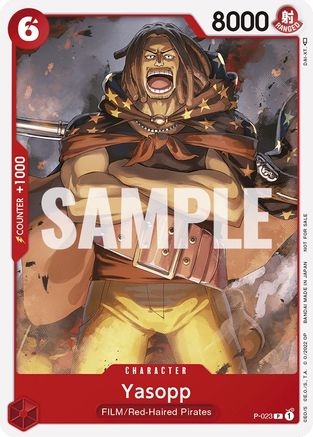 Yasopp (One Piece Film Red) (P-023) - One Piece Promotion Cards | Grognard Games