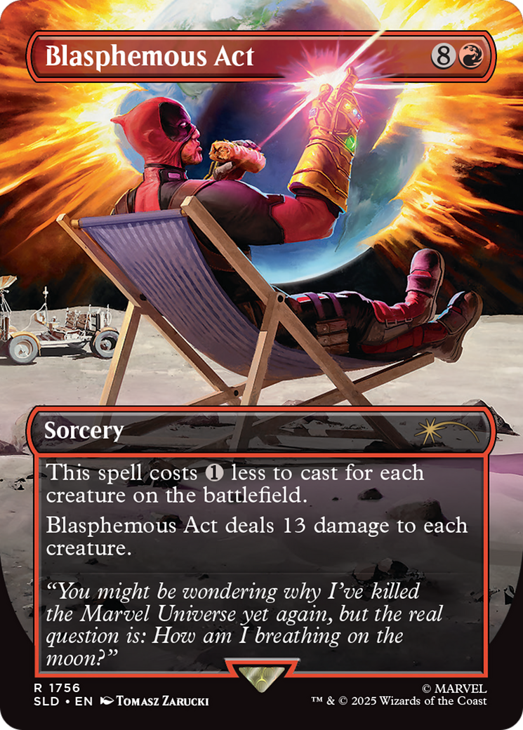 Blasphemous Act (SLD-1756) - Secret Lair Drop (Borderless) Foil | Grognard Games