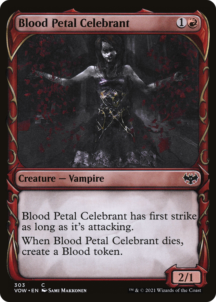 Blood Petal Celebrant (Showcase Fang Frame) [Innistrad: Crimson Vow] | Grognard Games