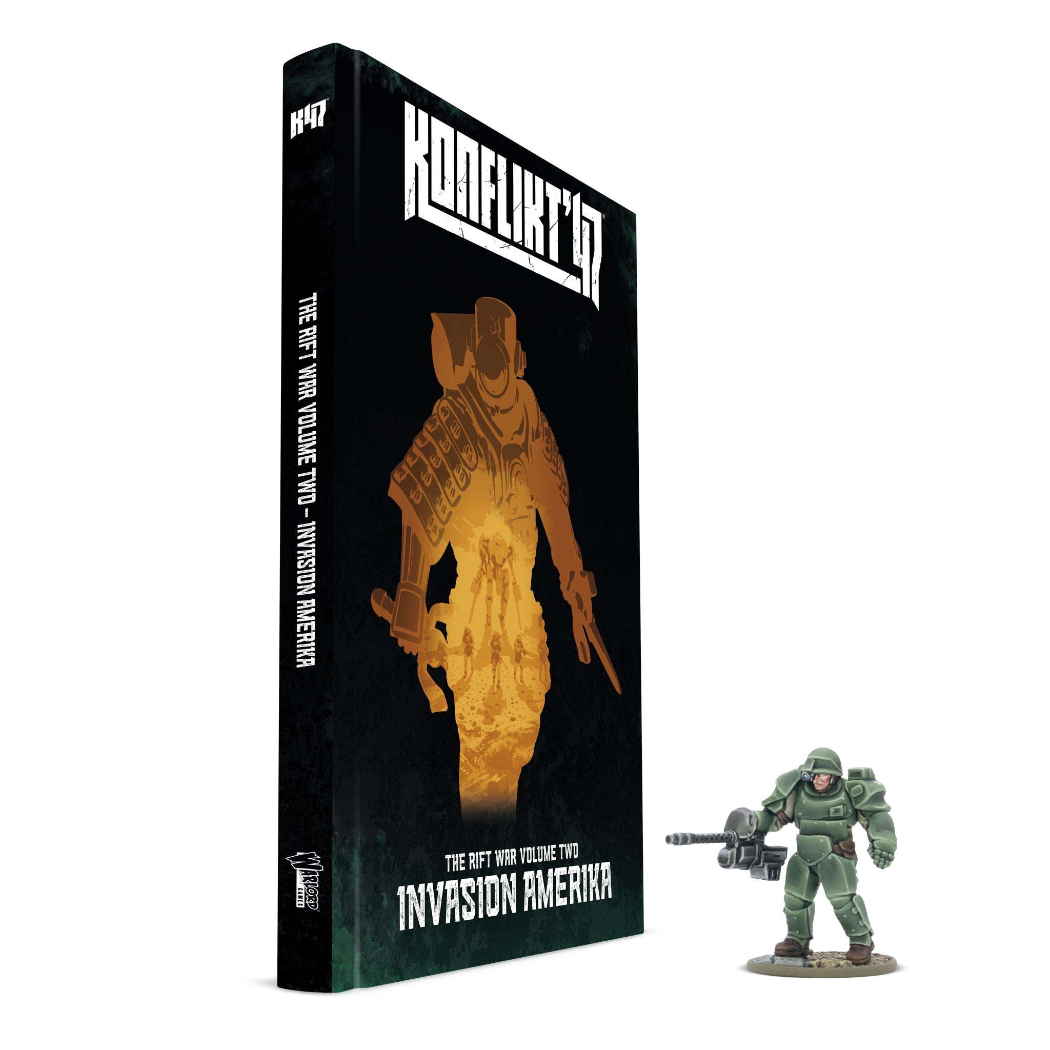 Konflikt '47 Invasion Amerika & 'T2 Prototype Heavy Armor' book miniature | Grognard Games