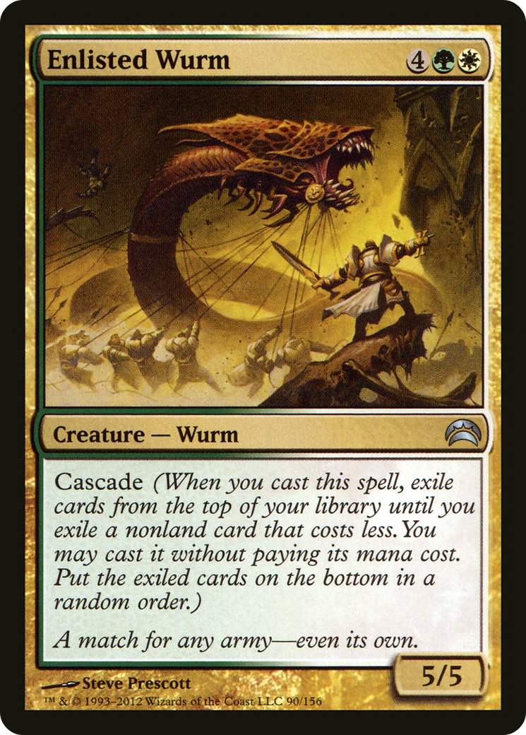 Enlisted Wurm (PC2-090) - Planechase 2012 Foil | Grognard Games
