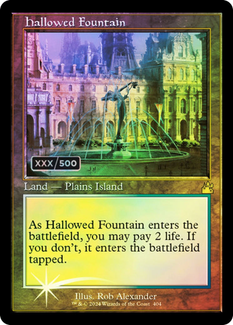 Hallowed Fountain (Retro) (Serialized) [Ravnica Remastered] | Grognard Games