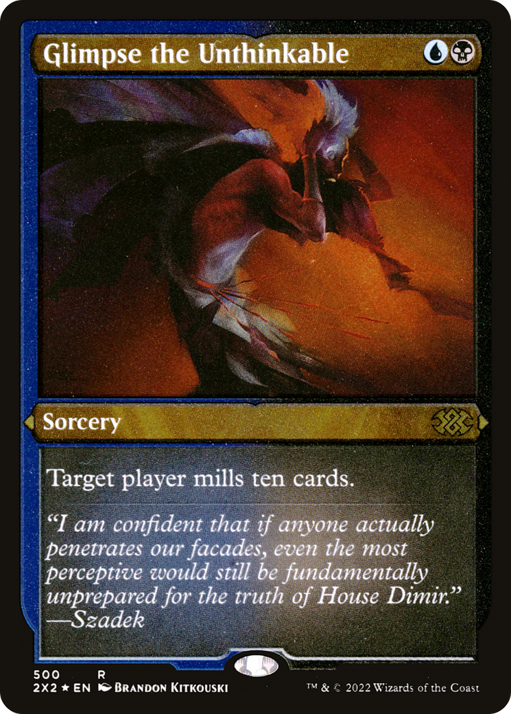 Glimpse the Unthinkable (Foil Etched) (2X2-500) - Double Masters 2022 Foil | Grognard Games