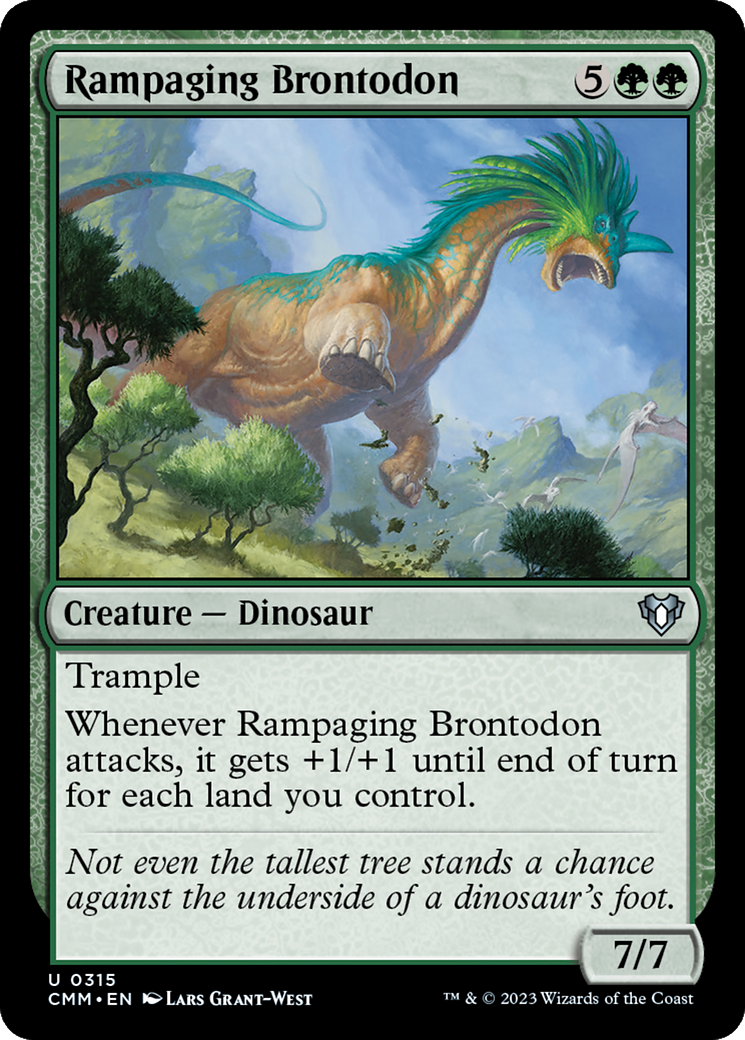 Rampaging Brontodon [Commander Masters] | Grognard Games