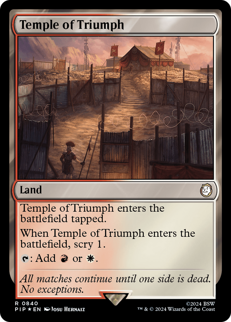 Temple of Triumph (Surge Foil) [Fallout] | Grognard Games