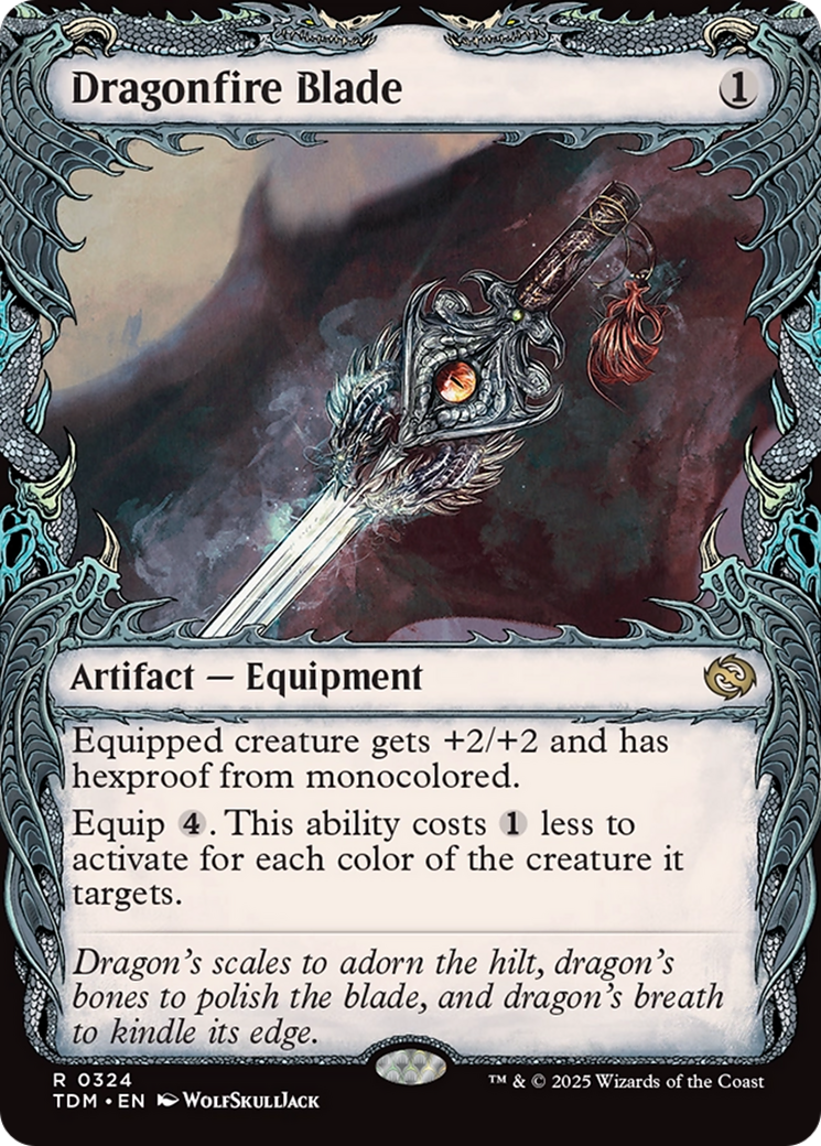 Dragonfire Blade (Showcase) [Tarkir: Dragonstorm] | Grognard Games